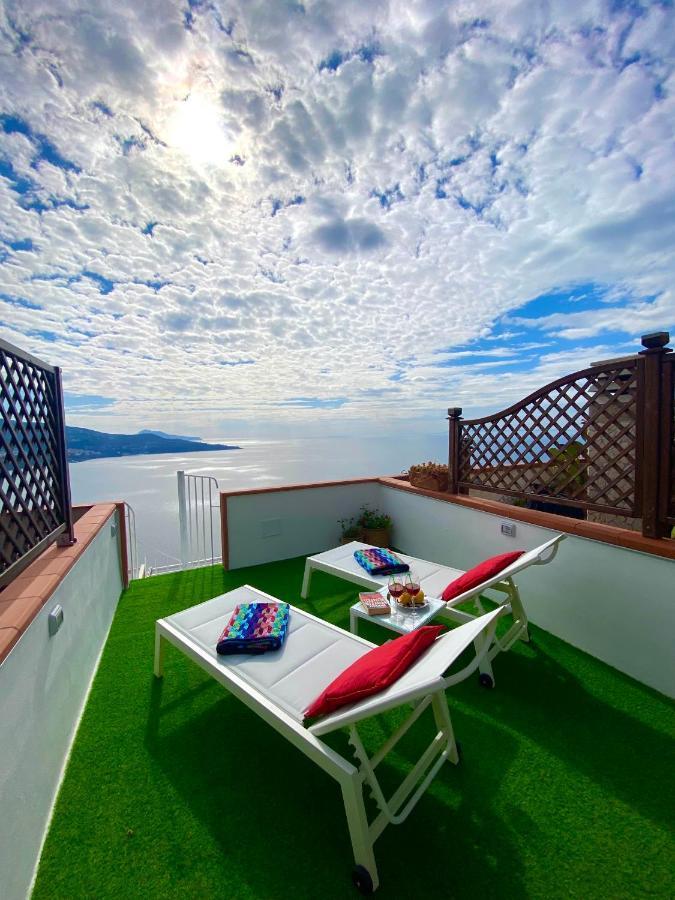 Apartmán Bella Vista House-Sorrento Coast - Free Parking-Solarium Vico Equense Exteriér fotografie